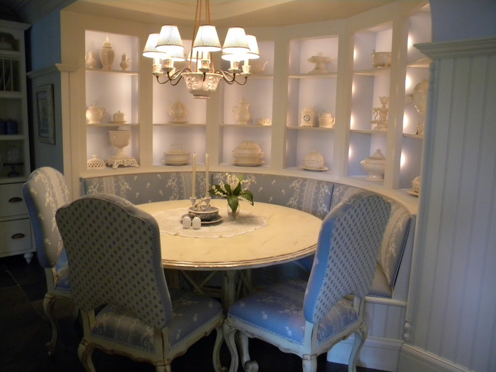 This is an example of a classic dining room in Boston.
