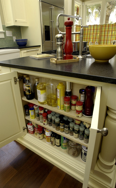24 Hot Ideas For Stashing Spices, Small Kitchen Island With Spice Rack