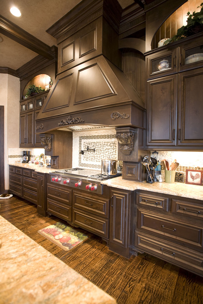 Traditional Kitchen with Prominent Hood - Traditional - Kitchen ...