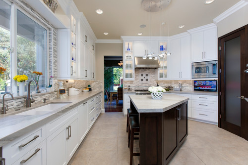 Functional small studio kitchen layout with single-wall design