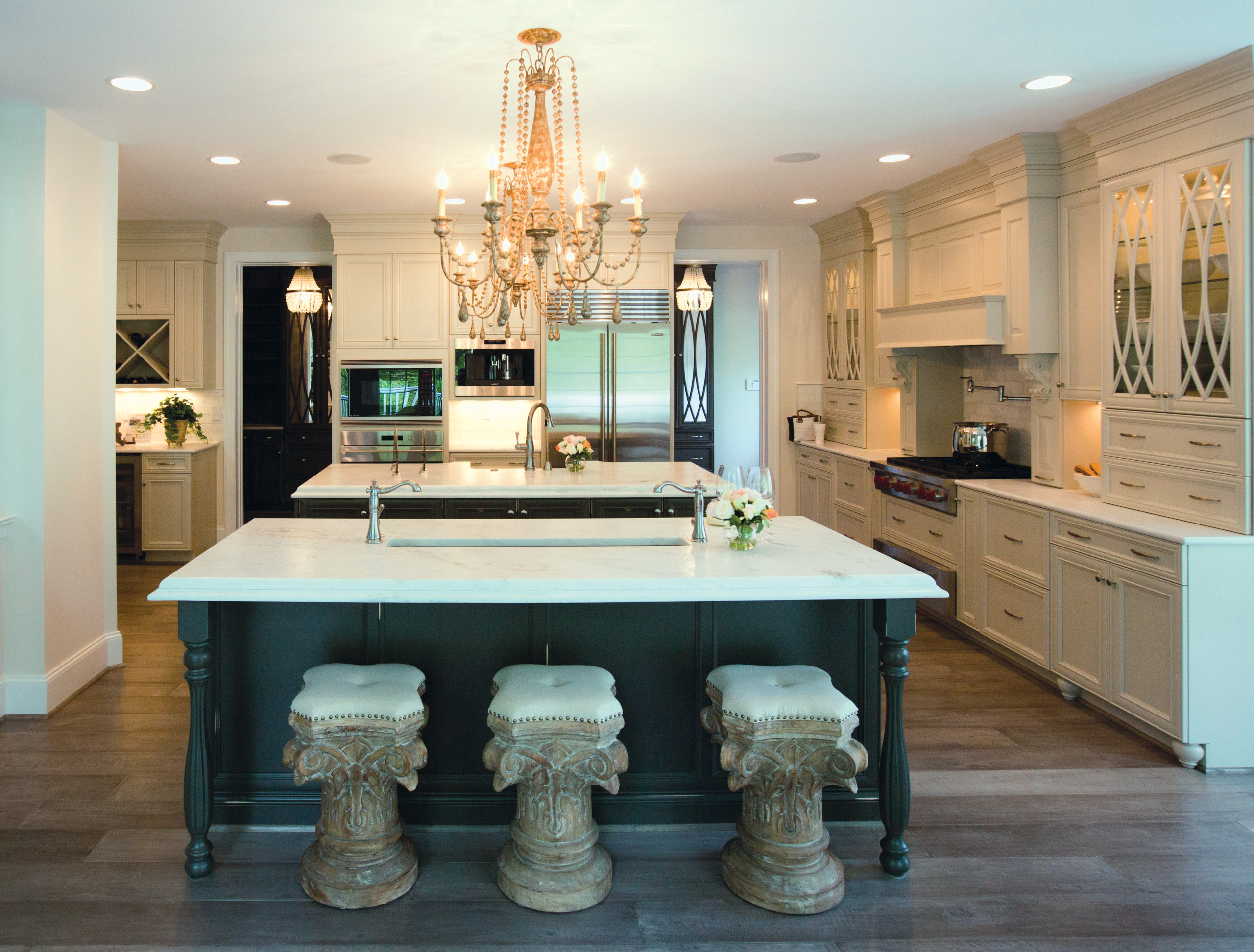 Traditional Transitional Kitchen In Maple Melted Brie And Vintage Truffl Transitional Kitchen Raleigh By Ultracraft Cabinetry Houzz
