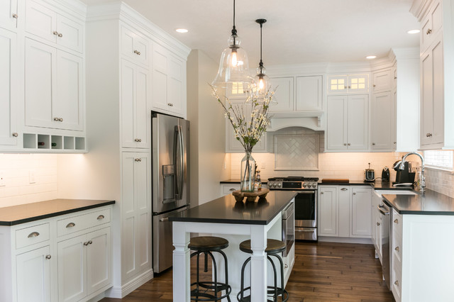 Traditional White & Black Kitchen - Waynesburg 2018 - Traditional ...