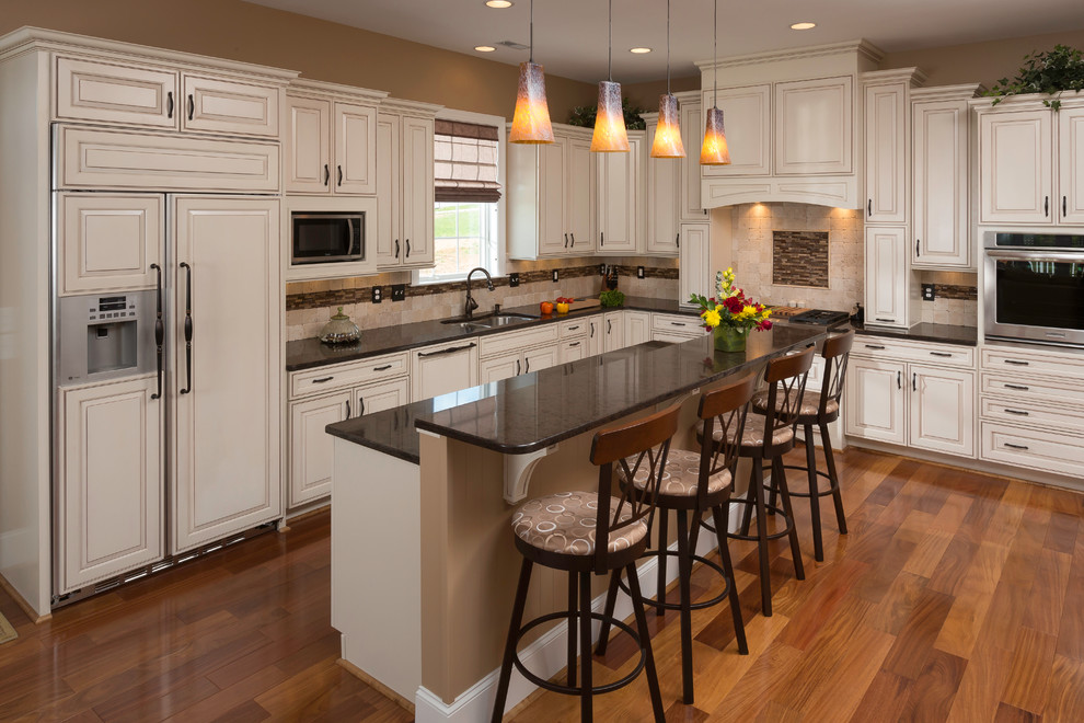 Traditional White Kitchen Remodel in Roanoke, VA - Traditional ...