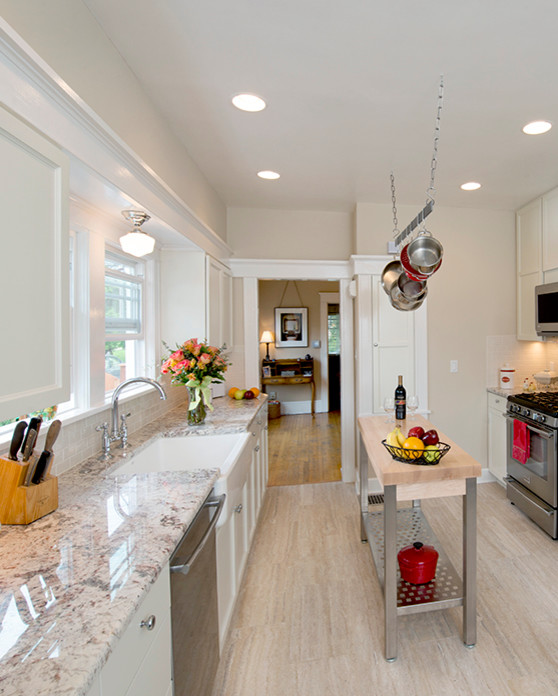 Transitional Designs & Renovations Farmhouse Kitchen Portland