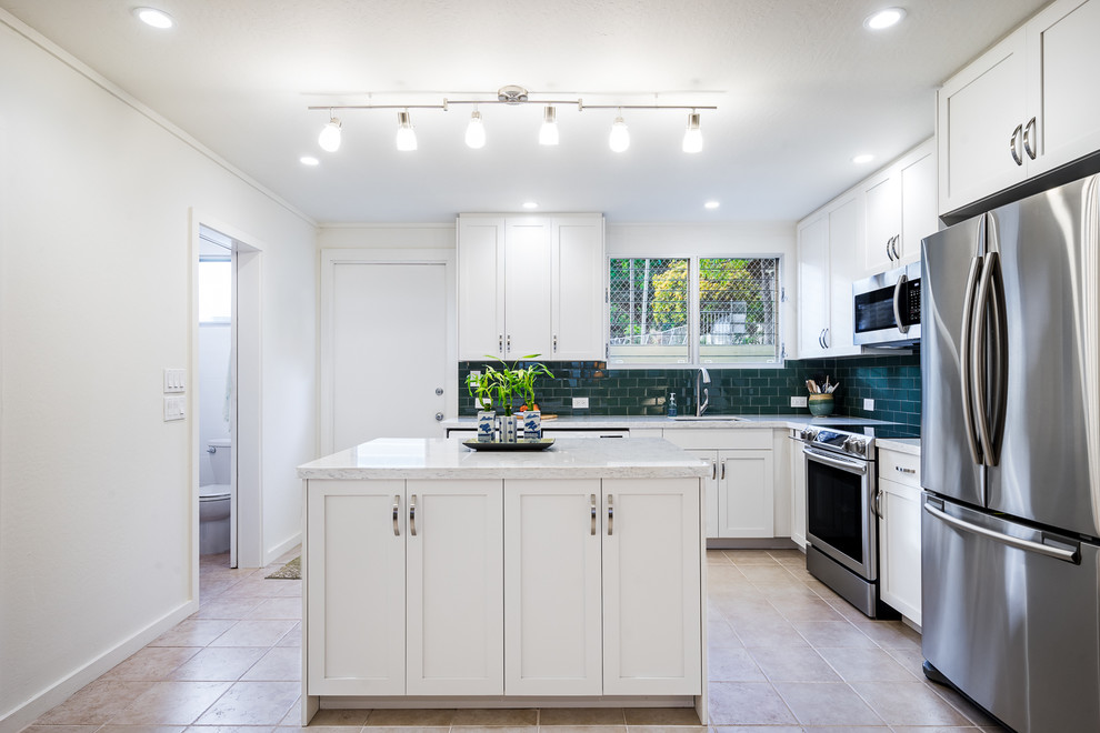 Transitional Kahala Kitchen Classique Chic Cuisine Hawaï par