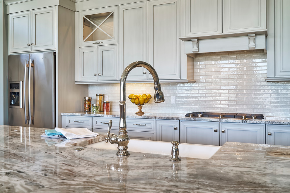 Transitional Kitchen With Crystal Lake Door In Lunar Gray Raleigh By Ultracraft Cabinetry Houzz Crystal Lake Door In Lunar Gray, Ultracraft Kitchen Cabinet Reviews