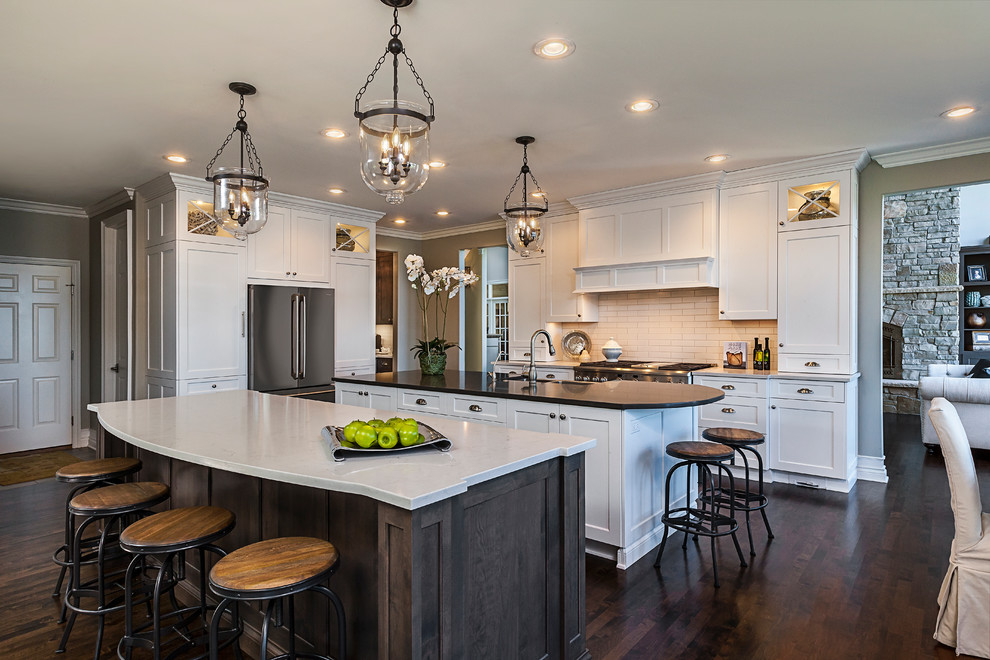 Transitional Kitchen with Double Island - Transitional - Kitchen