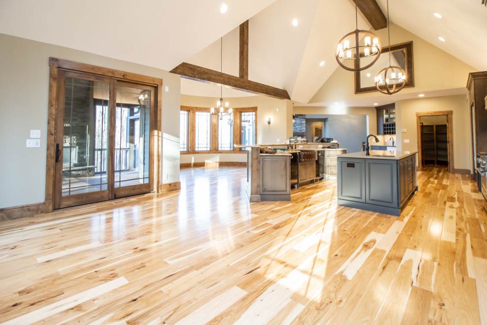 Transitional Rustic Custom HomeKitchen, Pantry, Dining Area Rustic
