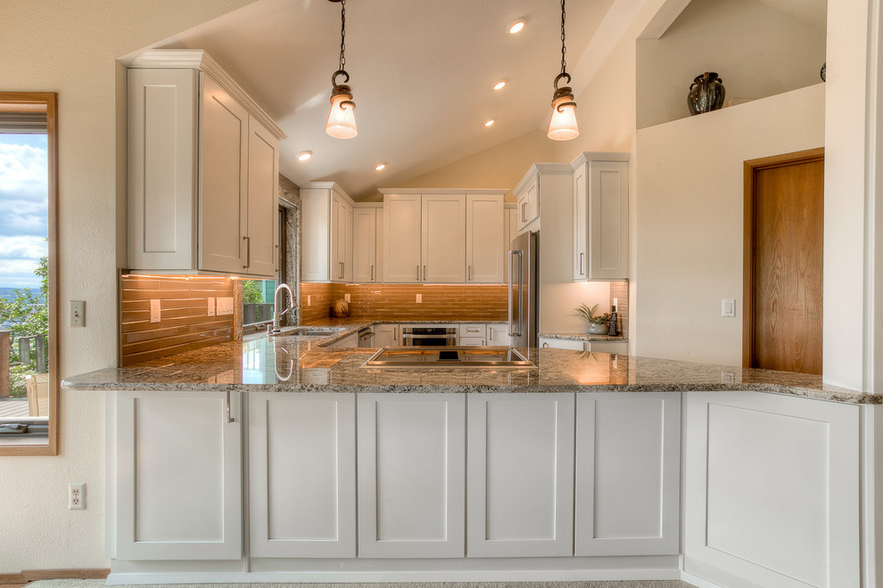 Transitional With A View, Materials Overview Transitional Kitchen