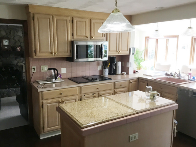 Kitchen Of The Week Refaced Cabinets Brighten On A Budget