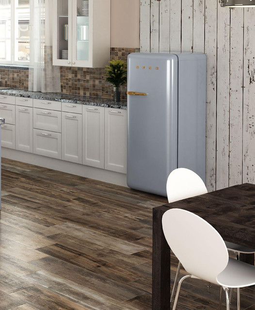 Trends Wood Look Ceramic Tile Rústico Cocina Nueva York de