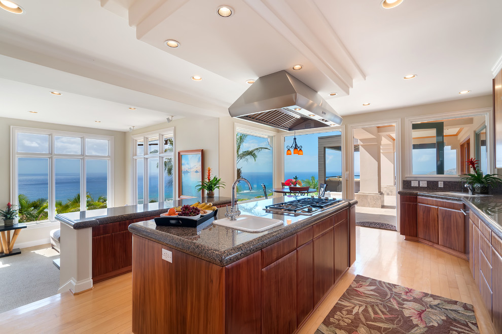 Tropical Koa Kitchen & Entertainment Center Tropical Kitchen