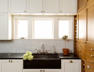 Monte Carlo Soapstone Top with a White Cabinet and Carved Drain Board from  United States 