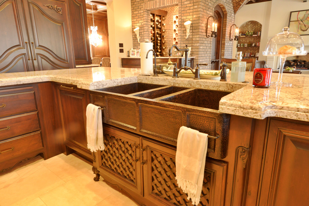 Inspiration for a mediterranean kitchen remodel in Indianapolis