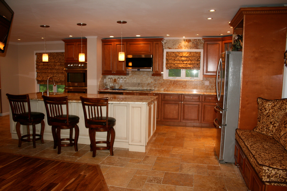 Tuscany and Harvest Maple Kitchen Design Mediterranean Kitchen