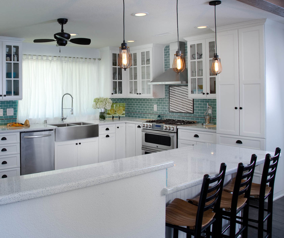 Inspiration for a cottage kitchen remodel in Orange County