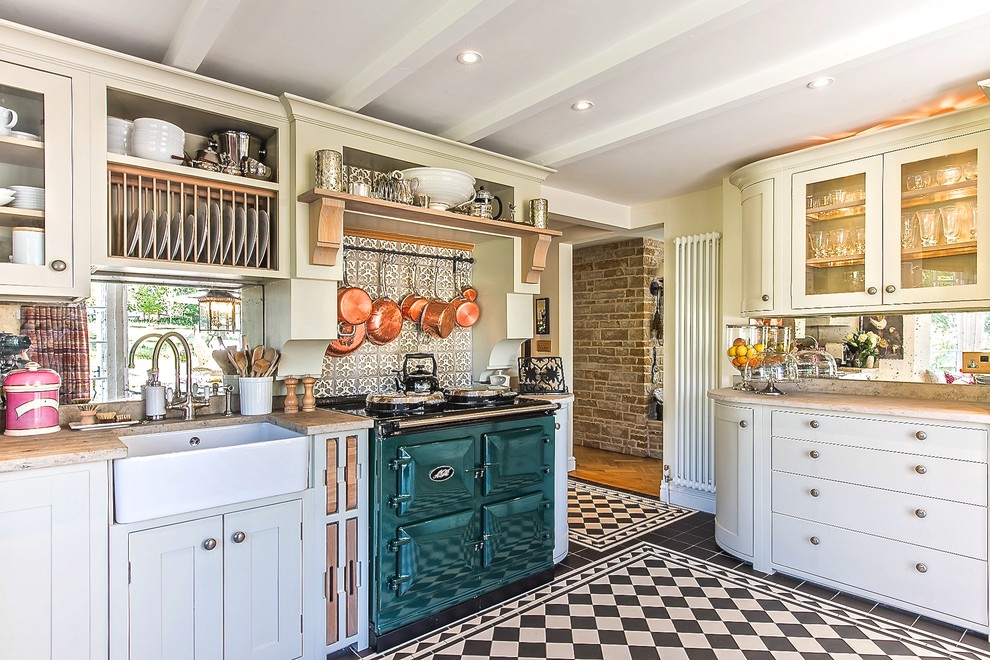 Traditional kitchen in Berkshire.