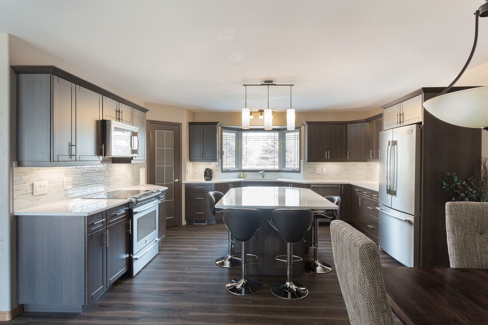Tuxedo Shaker Style Kitchen Cabinet Refacing Contemporary Other By Nu Life Kitchens Inc - Nu Image Kitchen Cabinets Tuxedo Shaker Style Kitchen Cabinet Refacing Contemporary Other By Nu Life Kitchens Inc - Nu Image Kitchen Cabinets