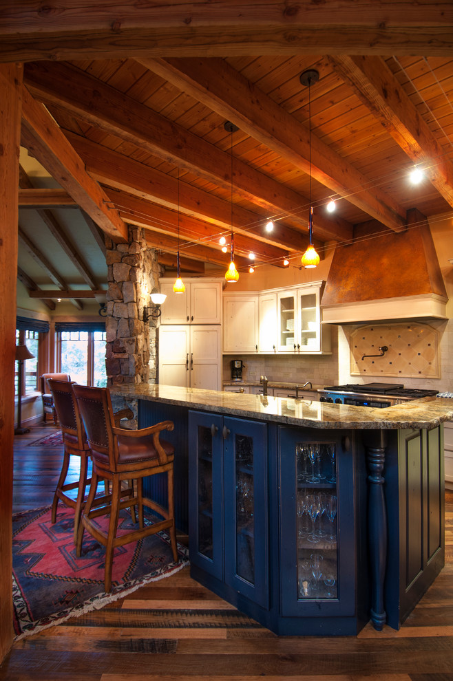 Photo of a rustic kitchen in Salt Lake City.