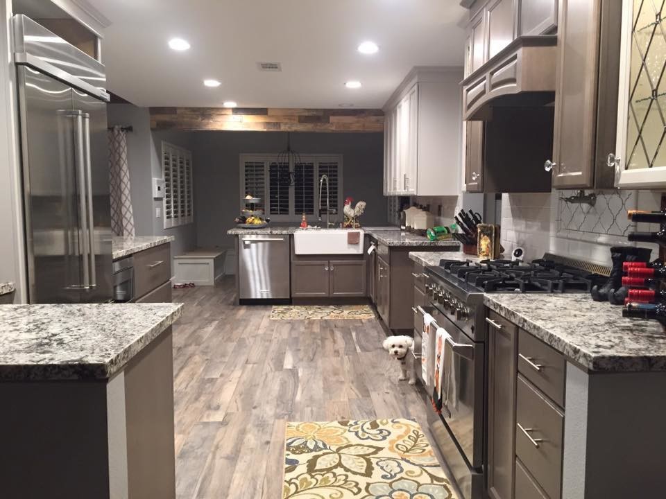 Two Tone Kitchen Kemper Classique Chic Cuisine Los