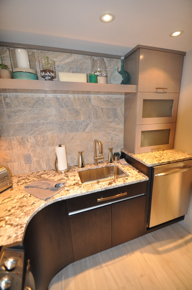 TwoTone SleekProject 1569 Contemporary Kitchen Boston by