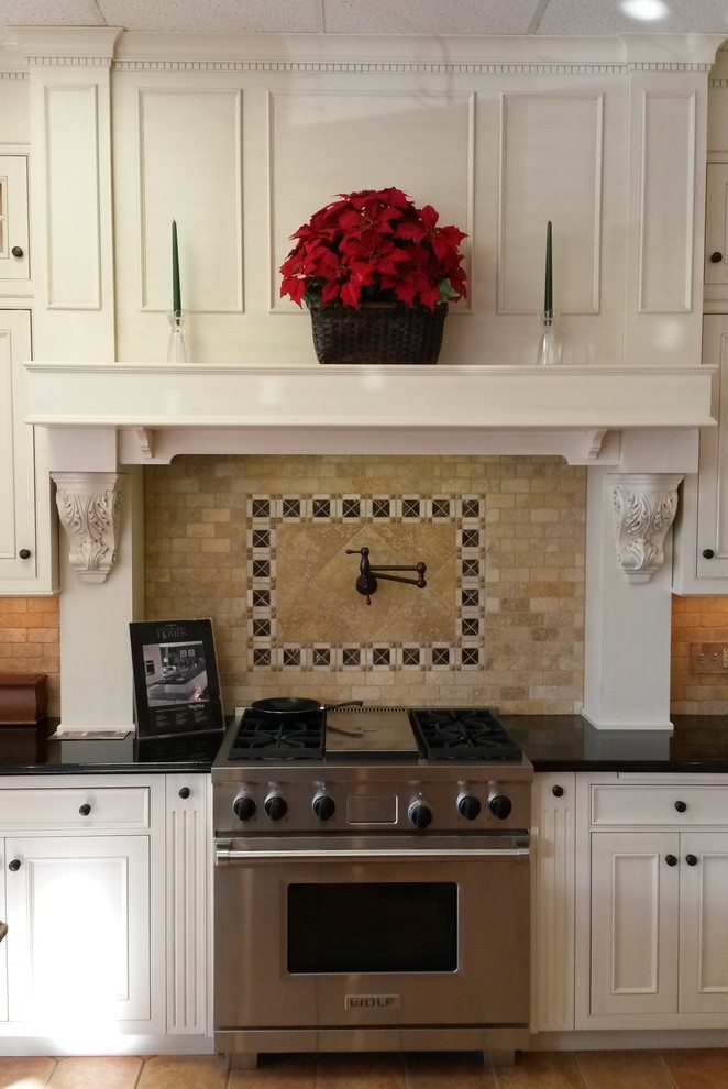 Twotoned Farmhouse Kitchen Traditional Kitchen Denver by