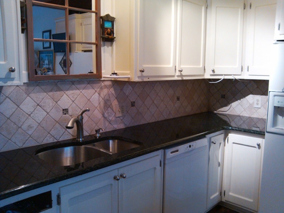 Uba Tuba Granite Goes Great With White Cabinets Traditional Kitchen Charlotte By Fireplace Granite Distributors