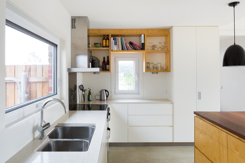 This is an example of a scandi kitchen in Canberra - Queanbeyan.