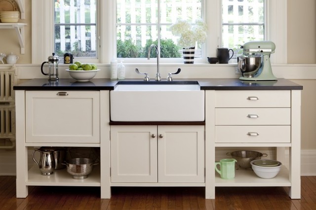 Unfitted Kitchen - Country - Kitchen - New York - by Sally Ross Designs ...