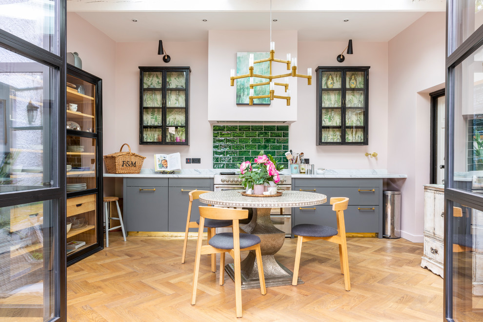 This is an example of an eclectic kitchen in Gloucestershire.