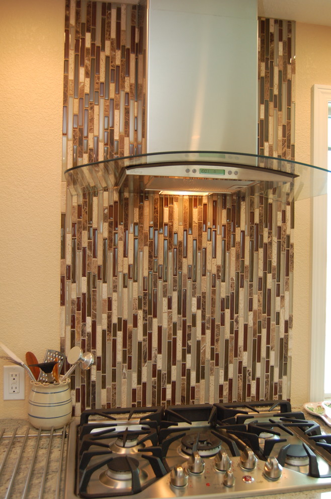 Unique tile placement behind stove - Modern - Kitchen - Boise - by ...