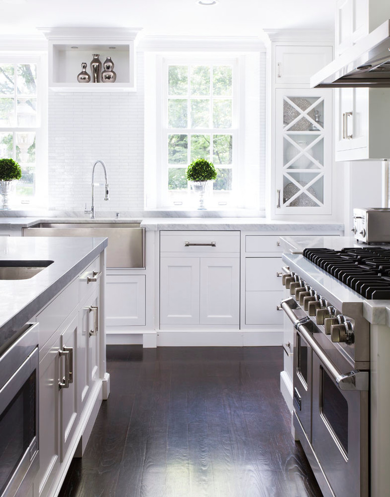 Inspiration for a traditional kitchen in New York.