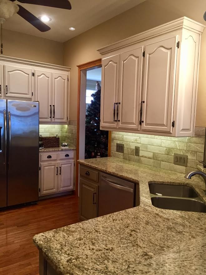 Updating Oak & Backsplash Traditional Kitchen Other by