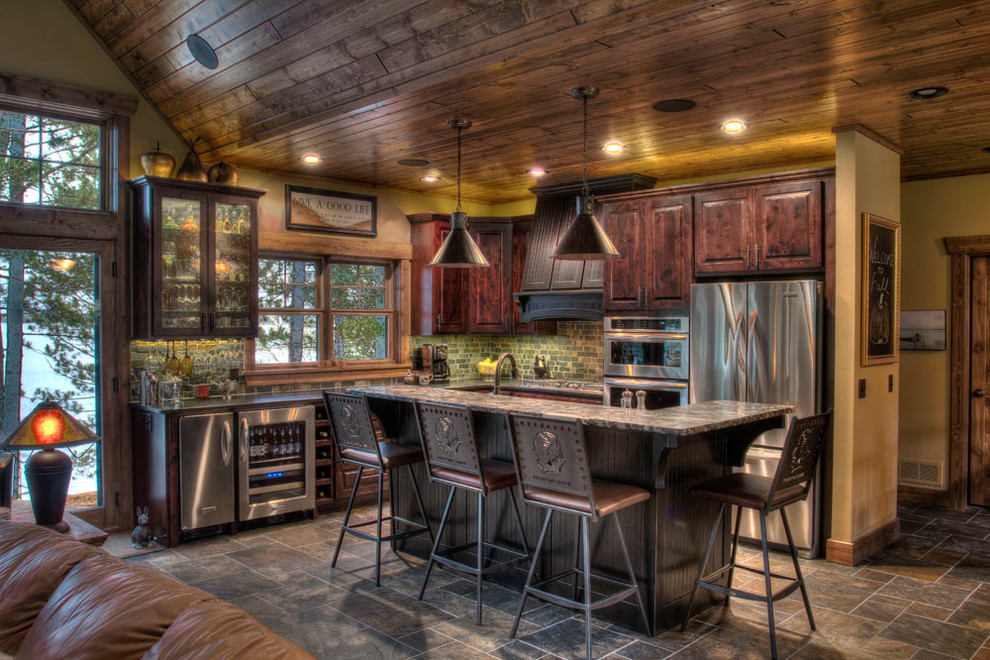 Upper Hay Lake 1 Rustic Kitchen Minneapolis by Lands End