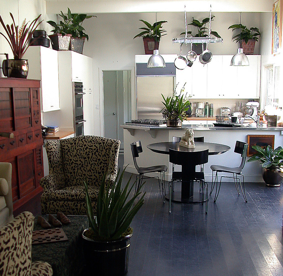 Example of a mid-sized eclectic kitchen design in San Francisco