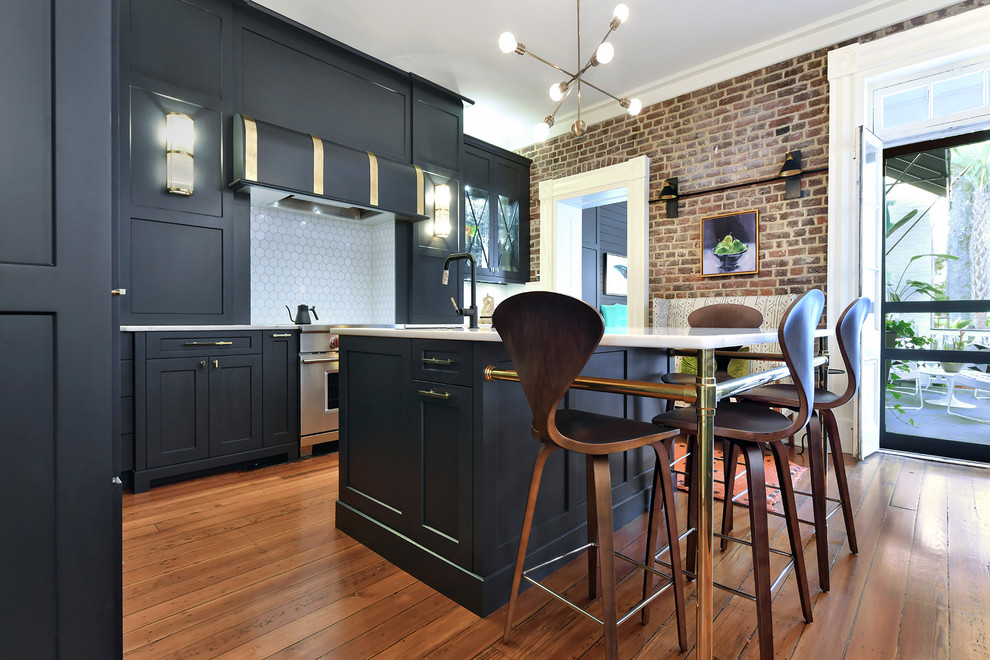 Uptown Downtown Contemporary Kitchen Charleston by Robert Paige