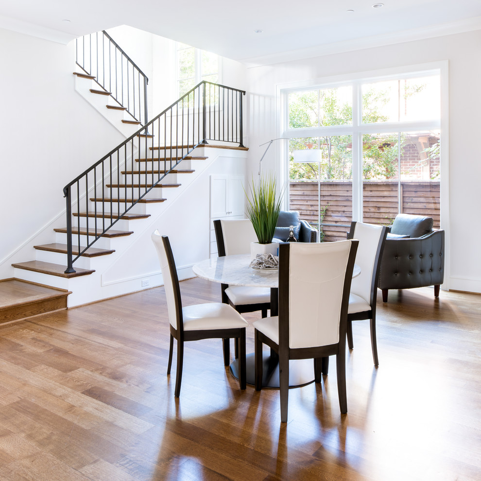 Urban Country Transitional Dining Room Dallas by Alford Homes