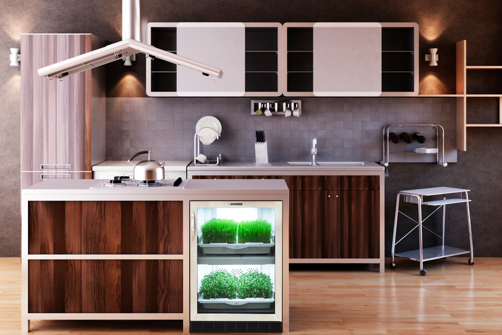 Kitchen - modern kitchen idea in Vancouver