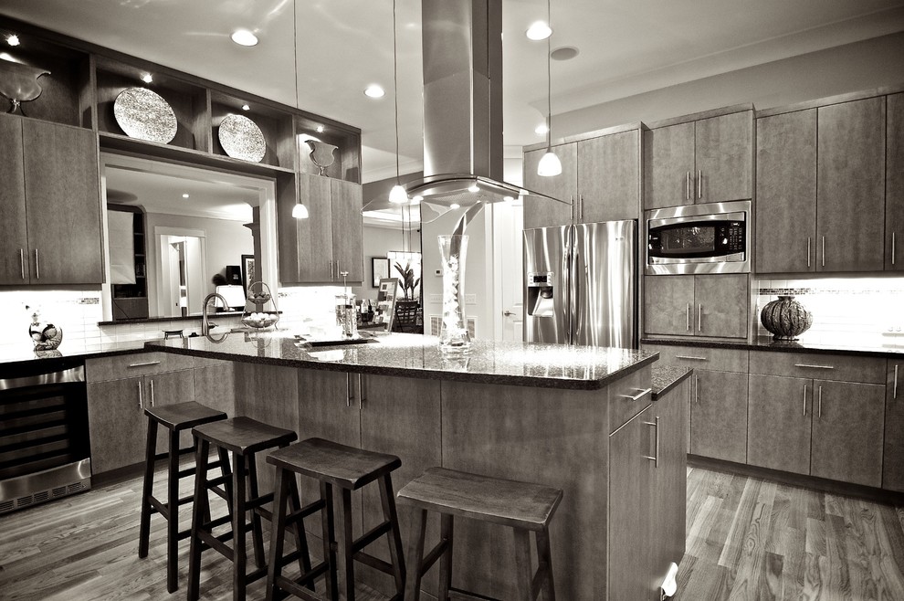 Design ideas for a contemporary kitchen in Raleigh.