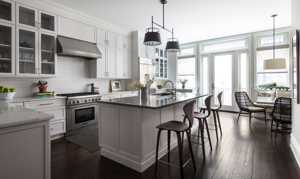 Traditional kitchen in New York.