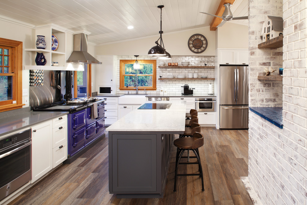 Vashon Island Modern Farmhouse Kitchen Country Kitchen Seattle