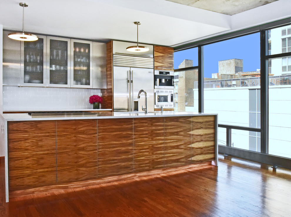 Veneer Kitchen Modern Kitchen Chicago by Barrington Wood Works