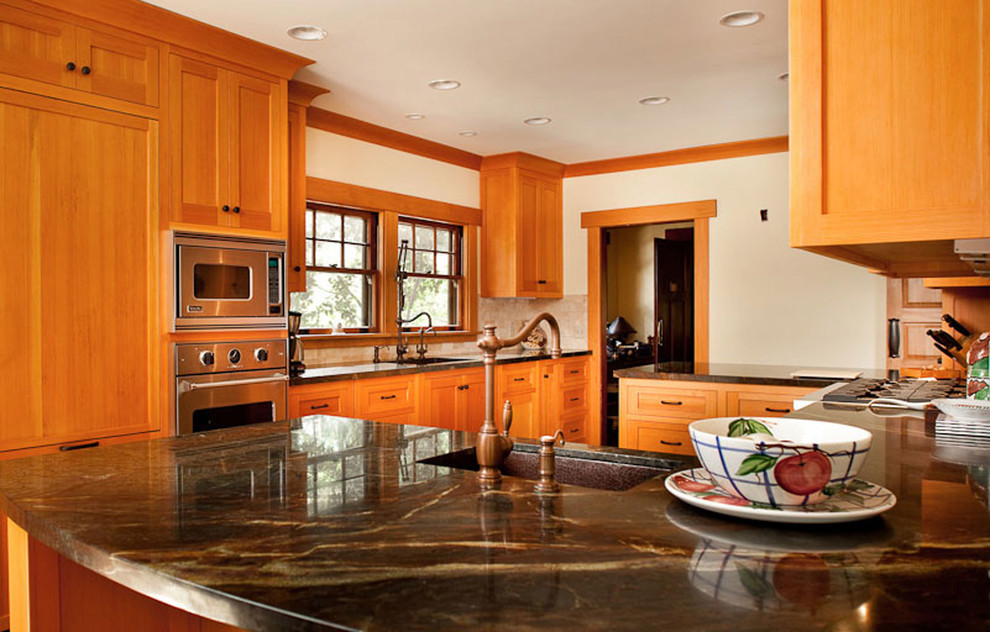 Vertical Grain Douglas Fir Kitchen Traditional Kitchen Los