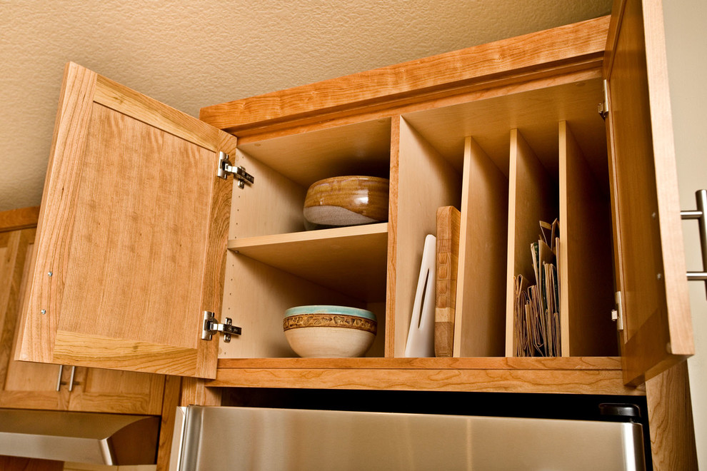 Vertical storage over fridge Transitional Kitchen Minneapolis by APEX Design Build Houzz