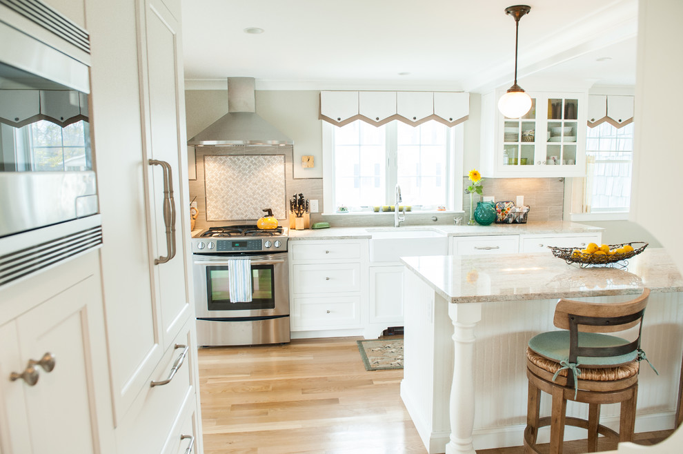 Traditional kitchen in Portland Maine.