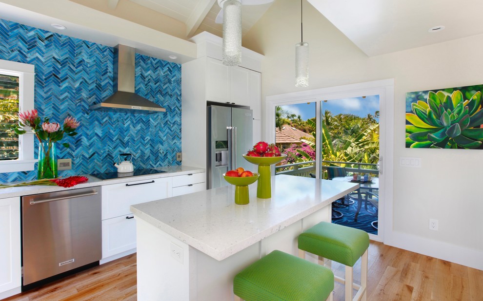 Inspiration for a world-inspired kitchen in Hawaii.