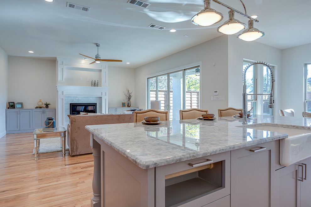 Vickery Place Transitional Kitchen Dallas by J. Parker Custom