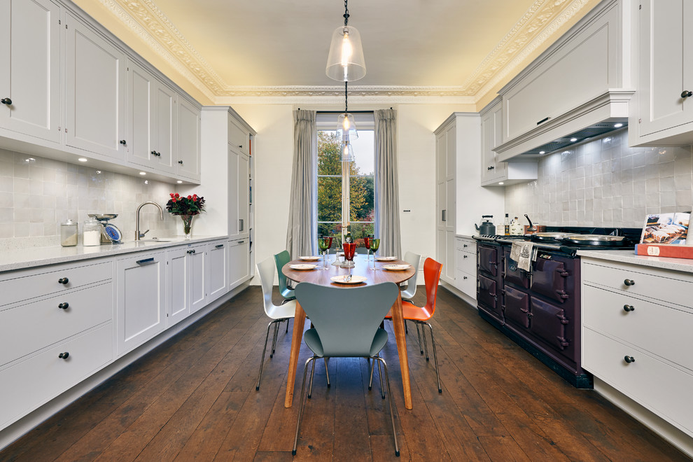 Open plan kitchen and dining area - Victorian - Kitchen - London - by ...
