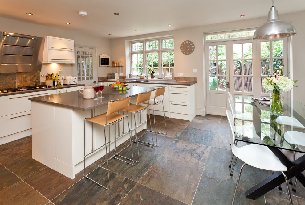 Design ideas for a rustic kitchen in Surrey.