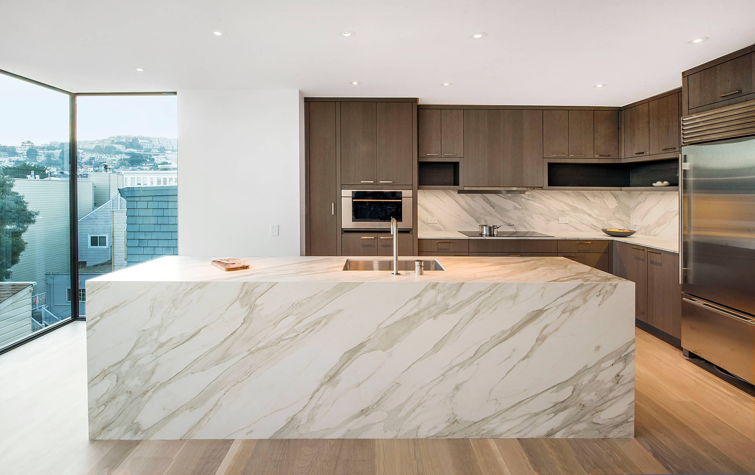 calcutta gold marble kitchen countertops